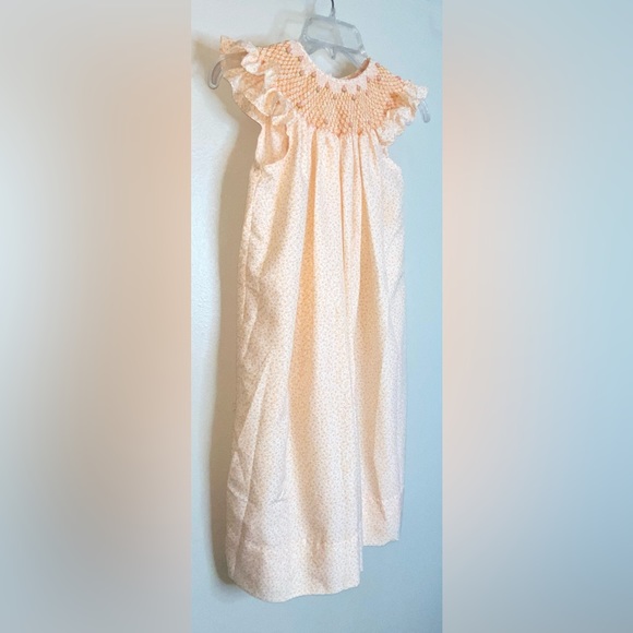 Carouselwear Girl’s Bishop Dress with Hand Smocking Size 7 Easter Dress - Picture 8 of 15